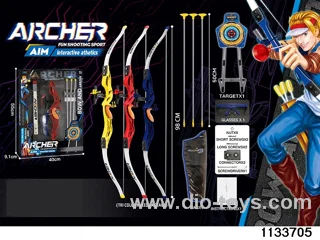 Simulated bow and arrow