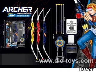 Simulated bow and arrow