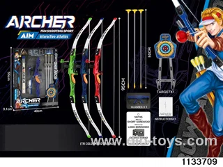 Simulated bow and arrow