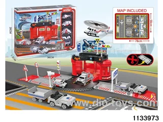 Firefighting airfield track set