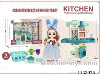 6’ Doll + Kitchenware Set