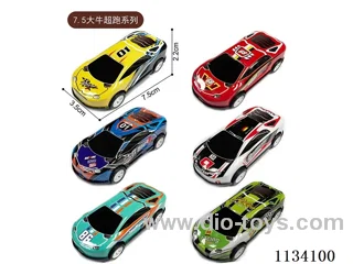 Light alloy sports pull back car