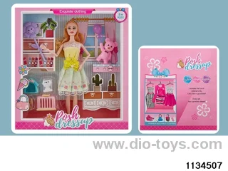 11.5 inch 9 jointed doll set