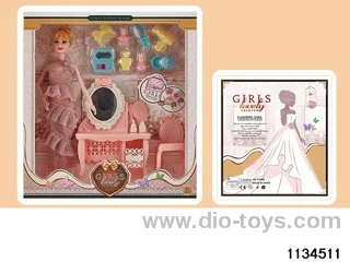 11.5 inch 9 jointed doll set