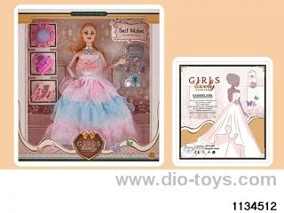 11.5 inch 9 jointed doll set
