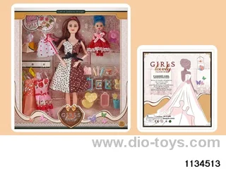 11.5 inch 9 jointed doll set