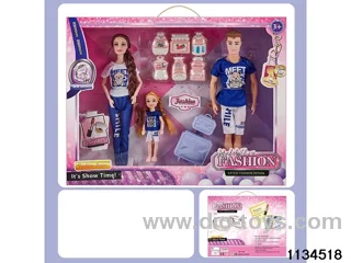 11.5 inch 9 jointed doll set