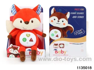 Plush Fox with Lights and Music
