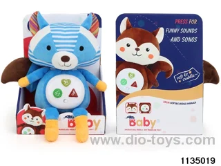 Plush Raccoon with Lights and Music
