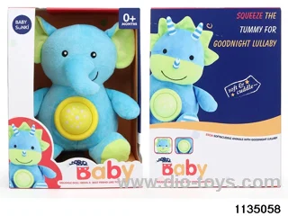 Plush sound and light elephant