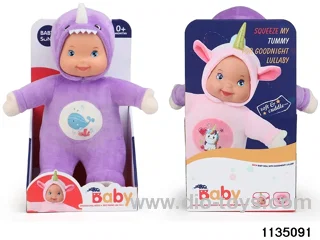 Plush sound and light shark doll