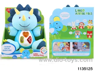 Plush dinosaur with lights and music