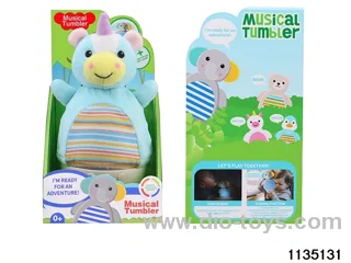 Plush Unicorn Tumbler with Lights and Music
