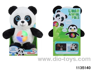 Plush panda with lights and music