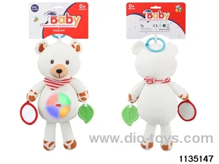 Plush bear with light and music