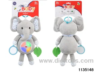 Plush elephant with lights and music