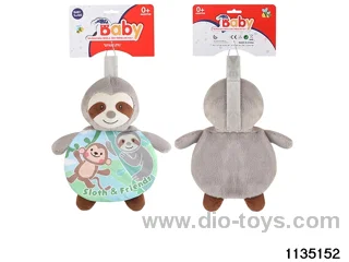 Plush Sloth Baby Cloth Book