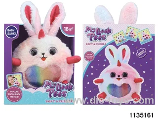 Plush soothing bunny with recording function