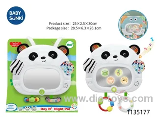 Panda mirror with light and music