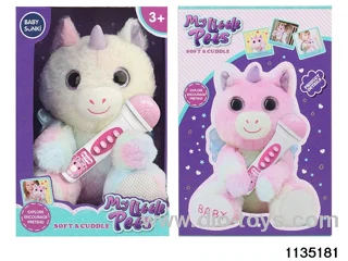 Plush Unicorn Backpack with Lights