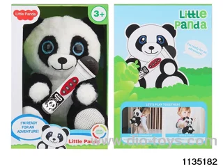 Plush Panda Backpack with Lights