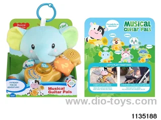 Plush Elephant Guitar with Lights Music