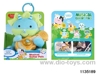 Plush Dinosaur Guitar with Lights Music
