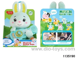 Plush Bunny Guitar with Lights Music