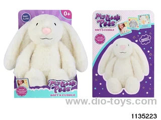 Plush White Rabbit with Lights and Music