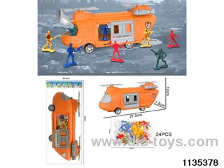 Storage rescue inertia helicopter + 24 soldiers