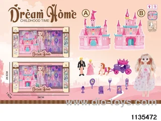 9 inch doll light up music castle (electricity included)