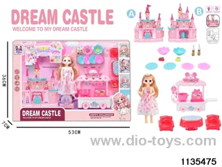 9 inch doll light up music castle (electricity included)