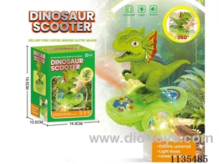 B/O Rotating Dinosaur Scooter