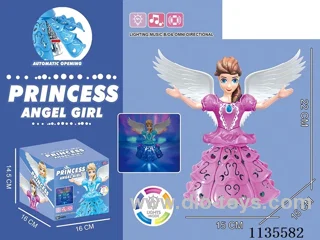 B/O rotating lighted angel princess with music
