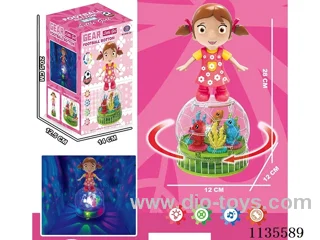 B/O Rotating Lights Gimbal Girl