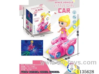 B/O light-up musical space car girl