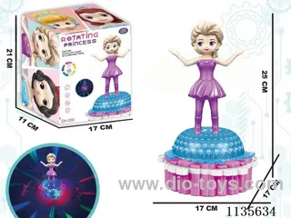 B/O 5D universal lifting and rotating lighted musical princess