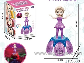 B/O 5D Lifting and Rotating Universal Lighting Music Princess