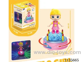 B/O rotating light gimbal girl