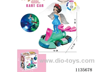 Motorised rotating light gimbal princess