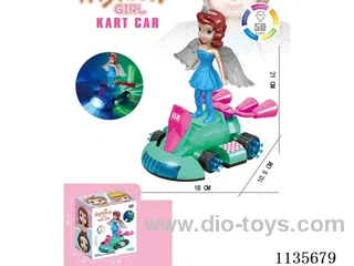 B/O rotating lighted gimbal princess