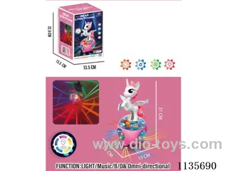 Transparent Gear B/O Pegasus with Lights Music