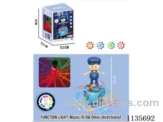 Transparent Gear B/O Boy with Lights Music