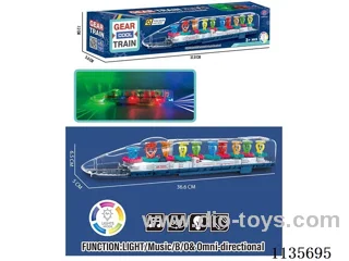 Transparent Gear B/O Train with Lights Music