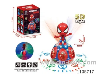 B/O rotary lift Spider-Man with light music