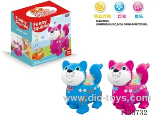 B/O universal cartoon squirrel with light music