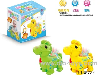 B/O universal star cartoon horse with light music