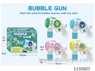 Automatic bubble gun with light not included battery