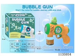 Automatic bubble gun with light not included battery