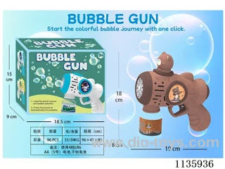 Automatic bubble gun with light not included battery